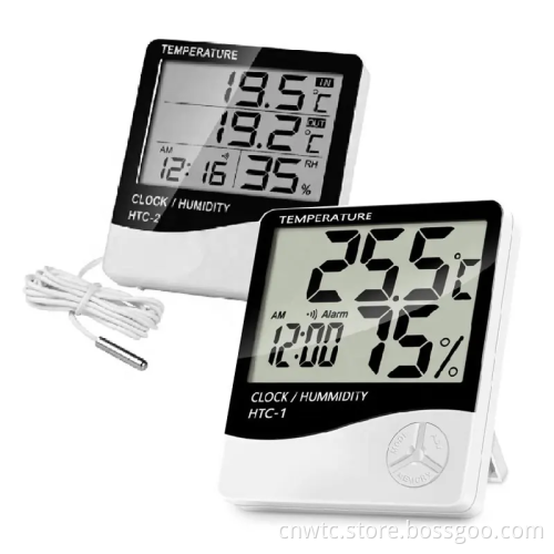 HTC-1 Indoor Temperature and Humidity Monitor: Accurate Digital Thermometer & Hygrometer